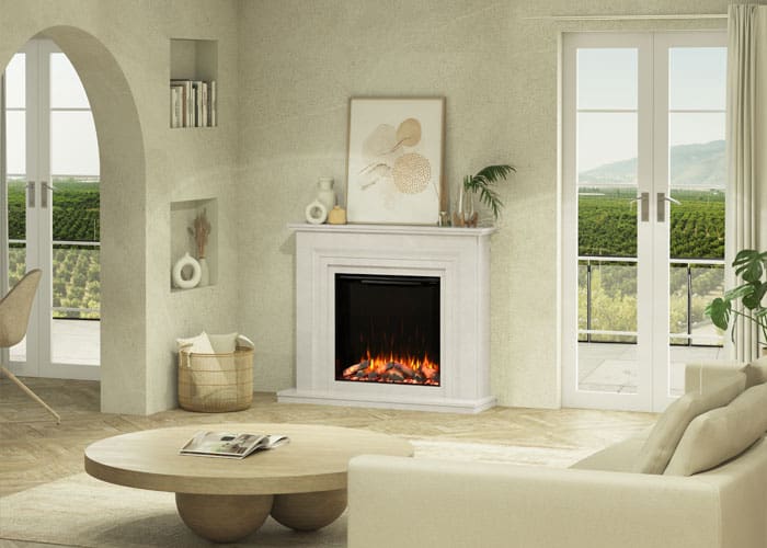 Calla Electric Fireplace Suite