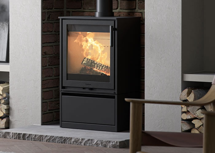 Contura 210 with Firewood Compartment