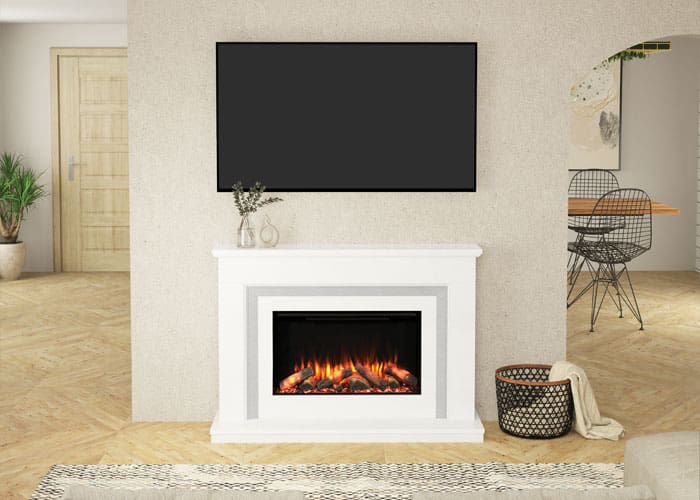 Orchid Electric Fireplace Suite